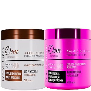 Kit Máscara Nutrição Dom Extreme e Máscara First Hidratação Profunda