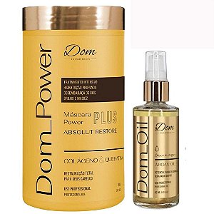 Dom Cosméticos Power Plus Hidratação Oleo Capilar Restarador