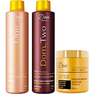 Kit Progressiva Dom Two e Máscara Power Hidratação Intense