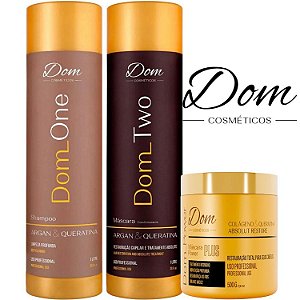 Kit Progressiva Dom Two e Máscara Power Hidratação Intense