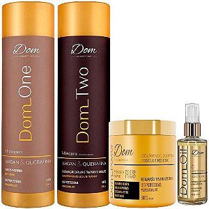 Kit Progressiva Dom Two e Máscara Power Plus + Oil Argan