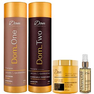 Kit Progressiva Dom Two Mascara Power Óleo Argan