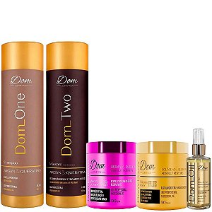 Kit Progressiva Dom Two e Máscara Restore e Nutrição + Oil Argan 60ml