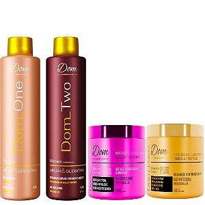 Kit Progressiva Dom Two e Máscaras Nutritive e Power Plus