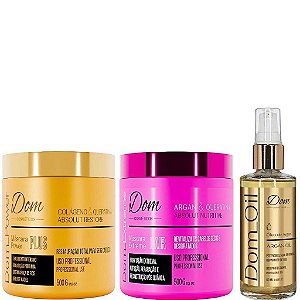 Kit Máscaras Extreme Nutritive e Power Plus + Oil Argan Reparador