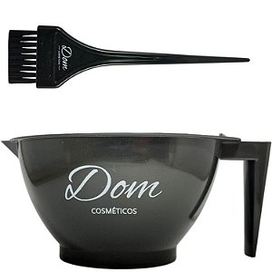 Kit para tintura Pote e Pincel + Tigela graduada com suporte