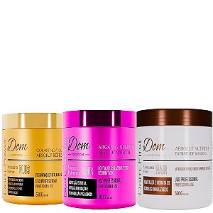 Kit Cronograma Capilar Profissional Dom Cosméticos