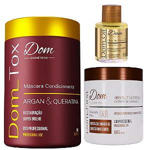 Btox Capilar Profissional Dom Tox Mascara First Oil