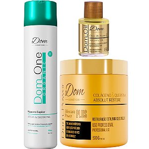 Escova Progressiva Dom One Orgânica Sem Formol Power Oil