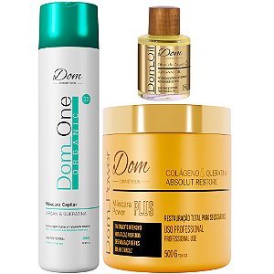 Escova Progressiva Dom One Orgânica Sem Formol Power Oil