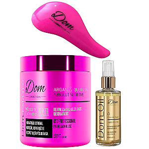 Mascara Dom Extreme Argan Oil Escova Mágica