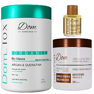 Btox Dom Tox Orgânico Reduz Volume Máscara First Oil