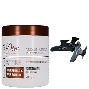 Máscara First Extrato De Mandioca Dom Cosméticos Presilhas
