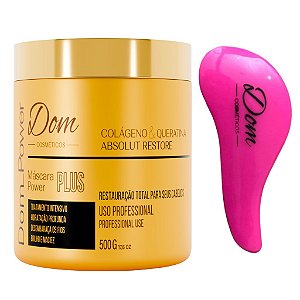 Máscara Dom Power Plus Restauração Escova Mágica
