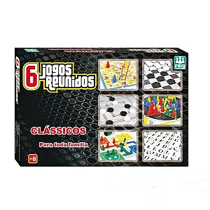 6 Jogos Tabuleiro Clássicos Dama Ludo