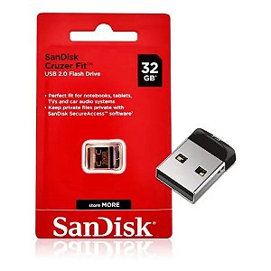 Pendrive Sandisk Cruzer Fit 32gb USB 2.0