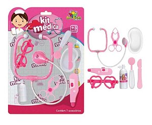 Kit Infantil Brinquedo Médica Enfermeira Menina