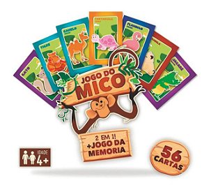 Jogo Do Mico 2 Em 1 Jogo Da Memória Tabuleiro Divertido