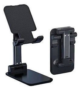 Suporte Celular De Mesa Ajustável Portátil Lives Dobrável