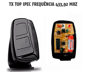 Controle Remoto Alarme Portão Ipec Preto Saw 433mhz