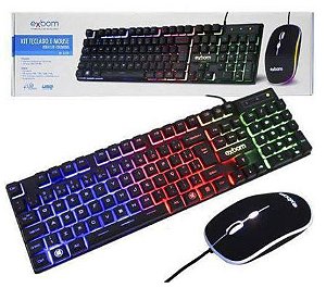Kit Gamer teclado com mouse Exbom G550
