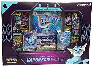 Cartas Pokémon V E Vmax - Vaporeon Premium + Brinde Original