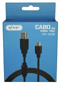 Cabo Rápido (PS3) 3.0A V3 Com Filtro Knup KP-5059