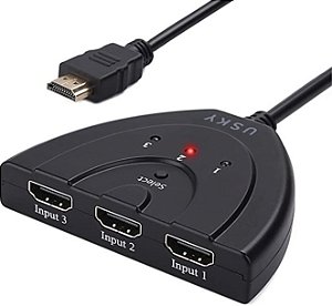 Cabo Switch HDMI 3 Portas 1080P 4K HD Lotus LT-389
