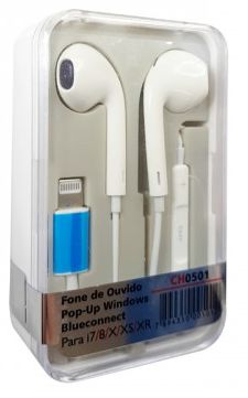 Fone De Ouvido Para iPhone 7-13 Com Fio ( Conexão Bluetooth Automática) CH0501