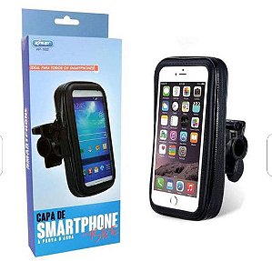 Suporte + Capa para moto e bicicleta Resistente agua Knup KP-7002 6.50 POLEGADAS