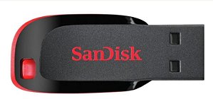 Pendrive SanDisk Cruzer Blade 8GB 2.0 preto e vermelho