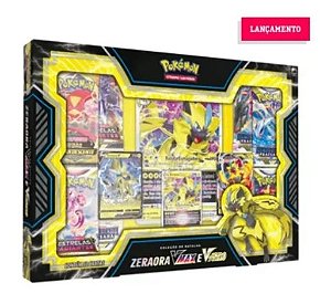 Pokemon box Batalha de Liga mew vmax Copag 32543 no Shoptime
