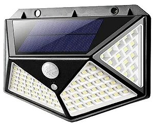 Luminária ( 100 LEDS) Luz Externa Solar Para Jardim Led Econômica Fácil Instalação