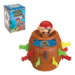 Brinquedo Barril Pula Pirata 16X10 Cm