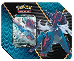 Lata Pokémon - Evolução Eevee - Vaporeon V Card Game Copag