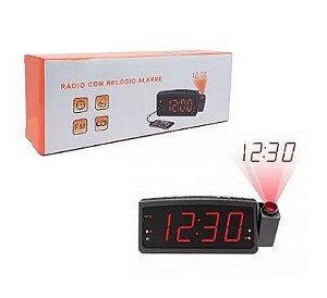 Radio Relógio Despertador Digital Fm Usb Projetor Hora LE-672 - Lelong