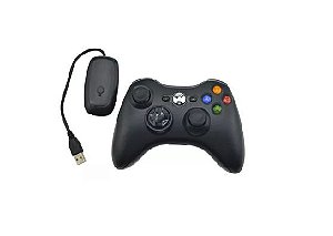 Controle Sem Fio Para Xbox 360 com Receptor Usb