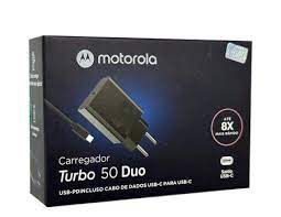 Carregador Motorola Type-C Turbo 50 W Duo