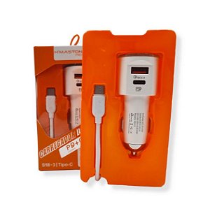 Carregador automotivo Tipo C H'Maston S18-3