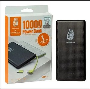 Carregador Portátil Power Bank Pineng Hmaston 10000 Mah V8 e Iphone PN-951