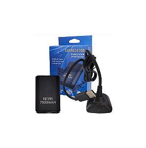 Carregador Com Cabo para Controle Sem Fio de Xbox 360 Com Bateria 7600mah - Lb-5123