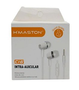 Fone De Ouvido Intra-auricular Com Microfone Hmaston - C16
