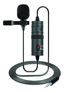 Microfone Hrebos Hs-200 Lapela Condensador Omnidirecional