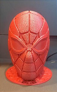Suporte de Headset cabeça do Homem Aranha 19cm 3D