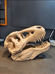 Cabeça fossilizada de T - Rex 3D