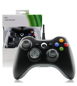 Controle Usb Com Fio Para Xbox 360
