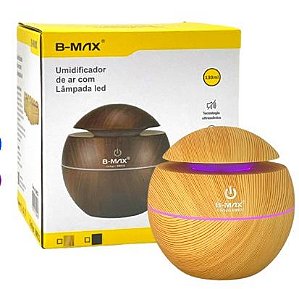 Difusor Aromático Umidificador De Ar Led B-max Bm032 - Madeira