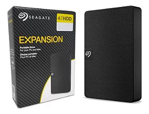 HD Externo Seagate Expansion, 4TB, USB, Preto - STKM4000400