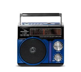 Radio Retrô Portátil Recarregável Am/Fm/Usb/Sd Mp3 Grasep D-1602
