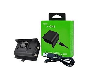 Bateria e Cabo Recarga USB para Controle Sem Fio Xbox One